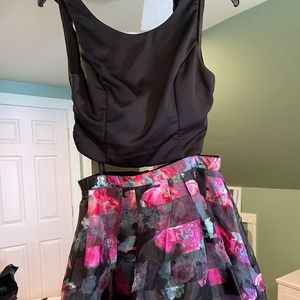 Two piece prom dress